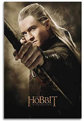 VZRSQZK Filmposter The Hobbit Legolas, dekoratives Gemälde, Leinwand-Wandposter und Kunstdruck, modernes Familienschlafzimmer-Dekor-Poster, 20 x 30 cm