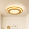 LUOLONG LED Deckenleuchte Holz Deckenlampe Runde 35W Schlafzimmerlampe 40CM Dimmbare Deckenleuchten 3000-6000K Moderne Wohnzimmerlampe Acrylschirm Schlafzimmer Wohnzimmer Arbeitszimmer Büro