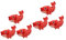 Garneck 6 STK Koi-Kühlschrankmagnet kühlschrankmagnete kühlschrankaufkleber Magnet für Fischmagnet Dekoration Glückliche Katze Tafel Koi Karpfen schmücken Büro Harz rot