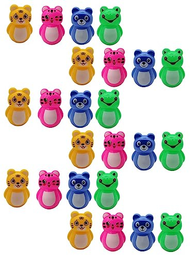 TOYANDONA 24-Teiliges Trinkbecher-Spielzeug Pädagogisches Babyspielzeug Wackelspielzeug Für Babys -Babyspielzeug Kleine Tiger-Spielsets Polybecher- Piñata-Spielzeug