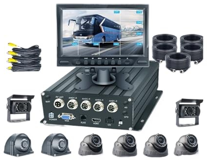 Universal 360 Car Camera Kit Universal Car Play Screen Truck Car Bus Lorry Video Recorder,disk+dual Card Storage OEM Accepted 7