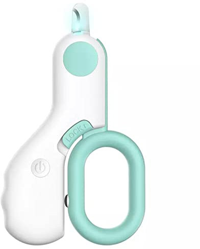 Coupe-griffes professionnel pour chien avec lumière LED Ciseaux avec verrou pour chiot et F0V8 Pet Chaton Dog Griffe Sling Petit nez, patte avec tondeuse pour animaux de compagnie, chaton, lapin crème