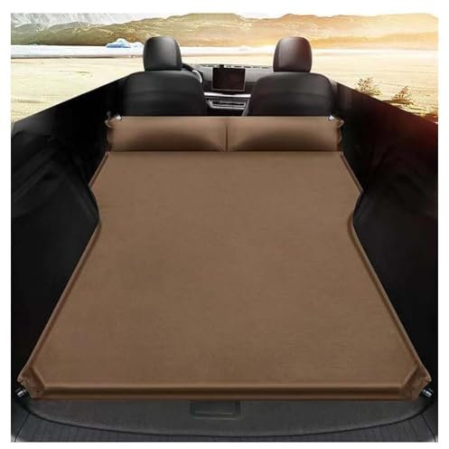 Auto Aufblasbare Luftmatratze Für Tesla Model 3 2019-2023, Camping Reisebett Outdoor Luftkissen Kofferraum Autobett Zubehör,C/Brown