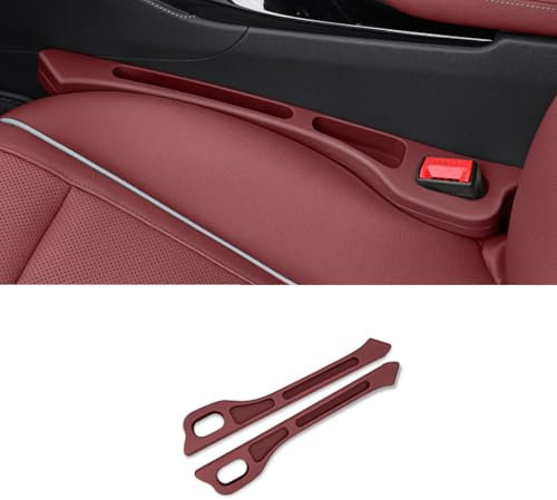 ZEEGII Autositz Lückenfüller für Infiniti ESQ 2014-2023 2024 2025, Autositz Gap Stopper, Auto Auslaufsicher Lückenkissen, Um zu Verhindern DASS Kleine Gegenstände in die Lücke Fallen,B/Red