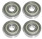 4x Kugellager 9x26x8 mm - 629 ZZ Radial Rillenkugellager Wälzlager rcbay Chromstahl beidseitig gedichtet für 9mm Welle