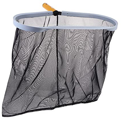 Happyyami Zur Reinigung 1pc Pool Leaf Skimmer Net Aquarium Clean Pool Schwarz Aluminium Rahmen Design