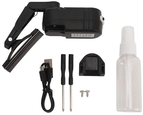 Essuie-Glace Rechargeable pour Casque de Moto avec Interrupteur à 2 Vitesse