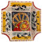 La Maison Unique: Piatto Quadrato Vuota Tasche 20x20 cm – Ceramica Siciliana di Caltagirone - Dipinto a Mano 2901250802