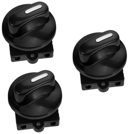 OUNONA 3 Pezzi interruttore rotante della velocità dell'auto accessori per auto riscaldatore accessori auto tuning selettore di velocità Interruttore a 4 posizioni addominali Black