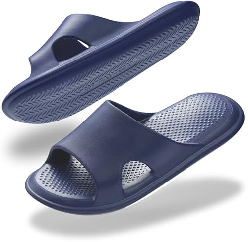 Misolin Ciabatte Donna Estive Casa Pantofole Leggere Uomo Doccia Sandali Comode Antisudore Slide Piscina Spiaggia Scarpe Unisex,Blu W9(39-40 EU)