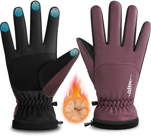 rivmount Winterhandschuhe Thermo-Handschuhe Warme Touchscreen Skihandschuhe | Fahrradhandschuhe Anti-Rutsch Winddicht Wasserdicht Handschuhe für Laufen Skifahren Wandern Radfahren Motorrad Herren Damen