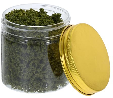 Polvo de Hierba en Miniatura Verde 185ml, 1 Botella para Modelismo | Grano Grueso, Plástico, Uso en Escenografía DIY y Paisaje en Miniatura, para Modelo y Layout