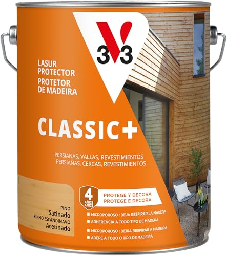 V33 Protector Decorativo de la Madera Classic+ Satinado Pino 5L