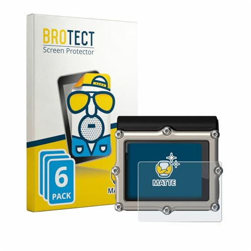 BROTECT Entspiegelungs-Schutzfolie für Shearwater Petrel 3 dive computer (6 Stück) Matte Displayschutz-Folie, Anti-Reflex, Anti-Fingerprint