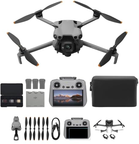 DJI Mini 5 Pro Fly More Combo Plus mit DJI RC 2 mit Lichter *2 + Schutzhülle + Schutzfolie, 4K Drohne mit Kamera, 1-Zoll CMOS, Hinderniserkennung, ActiveTrack 360°, 225°-Gimbal-Rotation, 3 Akku, C1