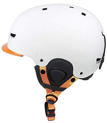 Sport Tent-Kinder Erwachsene Skihelm Snowboardhelm Ski Snowbording Helm (50-54cm, Weiß)