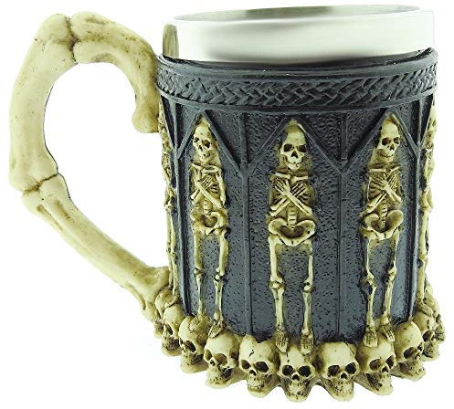 Lovelegis Chope Momie crâne Squelette bière 3D INOX résine Viking Bar Halloween noël fête Anniversaire décoration