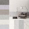 Betontapete 3D Optik Weiß Hellgrau Wandfarbe Betonoptik Spachtel Stil. Elegante Sichtbeton Tapete aus Berlin