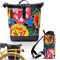 Ikuri Fahrradtasche/Rucksack Kombi Fahrradrucksack aus Wachstuch für Gepäckträger Packtasche Wasserdicht für Frauen - Model Tehuana schwarz
