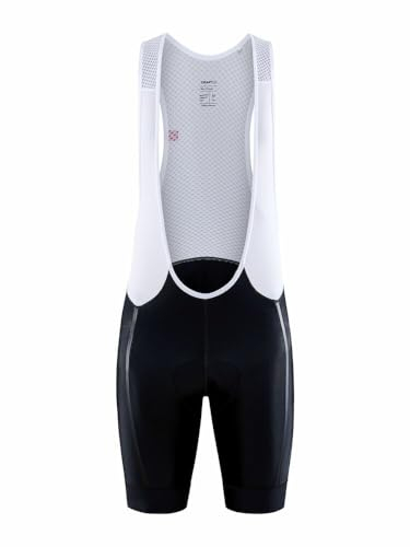 Craft ADV Endur Bib Shorts M Pantaloncini da Ciclismo, Nero/Bianco, M Uomo