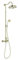 Jacob Delafon - Colonne de douche Cleo - Or beige