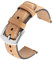GerbGorb Uhrarmband Leder Kompatibel mit Huawei Samsung Amazfit Smartwatch, 22mm Vintage Leder Armband, Schnelle Veröffentlichung Uhrenarmband für Männer Frauen（22mm,Hellbraune/Silberne Schnalle