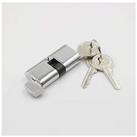 DUNRU Serratura Cilindro Porta Interna Serratura Core 54mm Lock Foro Cilindro Blocco in Vetro Sliding Door Block Core Interno Porta Serratura Cilindro 1005 (Color : Single Open)