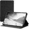 kwmobile Carcasa Compatible con Lenovo Tab P11 - Funda de Tela para Tablet con Soporte en Antracita/Negro