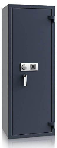SafeHero Waffenschrank Klasse 1 EN 1143-1 Secureo Eagle 16 XL | Waffenschrank 1 für 16 Langwaffen | Langwaffenschrank Elektronikschloss + Notschlüssel | Waffenschrank Langwaffen, Kurzwaffen + Munition