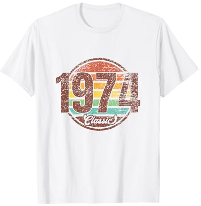 48. Geburtstag Vintage 1974 Klassisches Hemd Retro Geburtstag 1974 T-Shirt