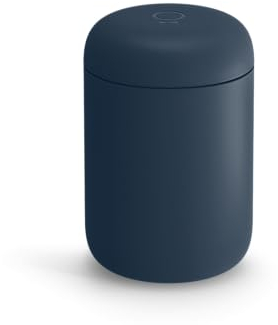 Fellow 12 oz Carter Everywhere Travel Mug - Wide Mouth Vacuum-Insulated Stainless Steel Coffee Mug - Tea and Coffee Tumbler - Travel Coffee Mug with Ceramic Interior - Stone Blue
