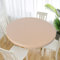 Cozomiz Elastische Tischdecke Gartentischdecke Rundtischdecke wasserdichte rutschfeste Abwischbar Schmutzabweisend Tischdecke Champagner 70cm Runde Enge Passform