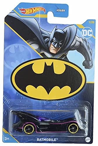 Hot Wheels Batman Batmobile 1:64 Scale Die Cast Car, Black, Batman, Car, Toy Car, Kids, Children