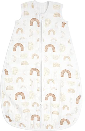 aden + anais keep rising Sleeping Bag - Pack of 1 | 100% Wearable Cotton Muslin Sleep Sack | Soft & Unisex Baby Zipper Grow Bag & Boys | 0-6 Months | Newborn & Infant Essentials, (AA1239)