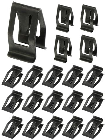 RACOONA 20 Stück Auto-Clips, Metall-Halterungs-Clips, Auto-Armaturenbrett, Konsole, Metallhalter, Autozubehör, Auto-Frontkonsole, Armaturenbrett-Verkleidung, Metall-Armaturenbrett-Halter-Clips, Ersatz