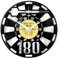 Darts 180 Vinyl Wanduhr aus Einer echten Schallplatte