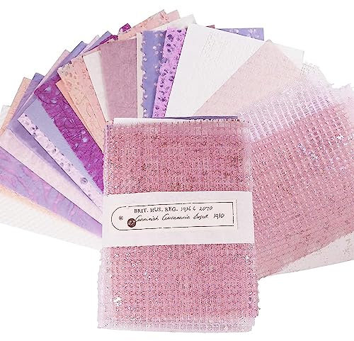 TOWEBOORY 30 Pezzi Carte per Scrapbooking, Scrapbook Carta di Gelso A5 Scrapbook di Carta Carta Decorativa Vintage e Adesivi Washi per Album, Lettere, Cartoline, Regali e Diari (Rosa)