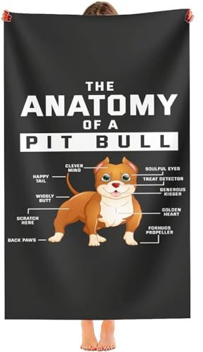 Serviette De Plage Chien Drôle Serviettes De Toilette Microfibre Serviette Séchage Rapide Essuie-Mains pour Hôtelière Hommes Douche 80X130Cm