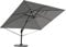 RS Trade Sonnenschirm Rechteckig 300 x 400 cm Marktschirm Ampelschirm Gartenschirm 360 Grad drehbar, 4-fach axial & 5-fach horizontal neigbar, inkl. Windsicherung & Schutzhülle, dunkelgrau