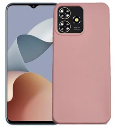 KEJI Cover Custodia in TPU, Morbido Custodia Cover Slim Anti Scivolo Custodia Protezione Posteriore Cover Antiurto per Cover per ZTE Blade A73 4G (6.6) (ROSA, ZTE Blade A73 4G)