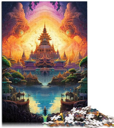 Game Gift Jigsaw grand palace of thailand Jigsaws Puzzles 1000 Piece Puzzles For Adults Wood Jigsaw Game Toys for Family Puzzles Gift Enjoy Games For (50x75cm)