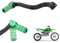 IUVWISN KX 85 Levier de changement de vitesse pliable CNC pour moto tout-terrain en aluminium 6061-T6 pour KX85 2014-2024 KX100 2014-2021 KX112 2022-2024 vert