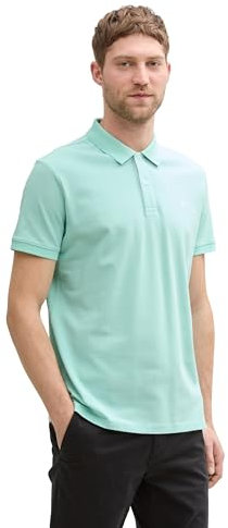 TOM TAILOR Herren 1031006 Poloshirt, 37105 - Bright Mint Green, M