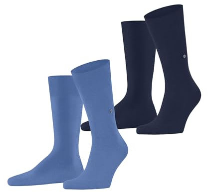 Burlington Herren Socken Everyday Multipack M So Baumwolle einfarbig 2 Paar, Blau Marina 6884, 40-46