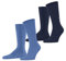 Burlington Herren Socken Everyday Multipack M So Baumwolle einfarbig 2 Paar, Blau Marina 6884, 40-46