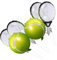 WHAMVOX 6 Pc Tennis Schläger Tennis Bälle Luftballons Geburtstag Partei Liefert Festliche Dekorationen Für
