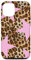 iPhone 13 Cheetah Leopard Cute Pink Star For Girl Women Case