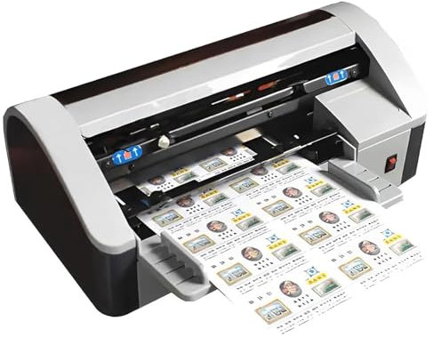 Machine de découpe de cartes de visite électrique, machine de reliure automatique pour cartes de visite, marge réglable de 5 à 15 mm, coupe de 30 à 40 pièces/min, pour entreprise/invitation/adhésion/s