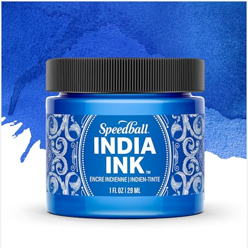 Speedball India Ink, Saphhire, 1-Ounce