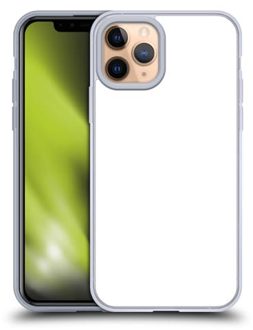 Head Case Designs Weiß Blockfarben Softgelhülle Kompatibel Mit Apple iPhone 11 Pro Und Kompatibel Mit Magsafe Zubehör